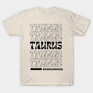 Retro Taurus Design T-Shirt